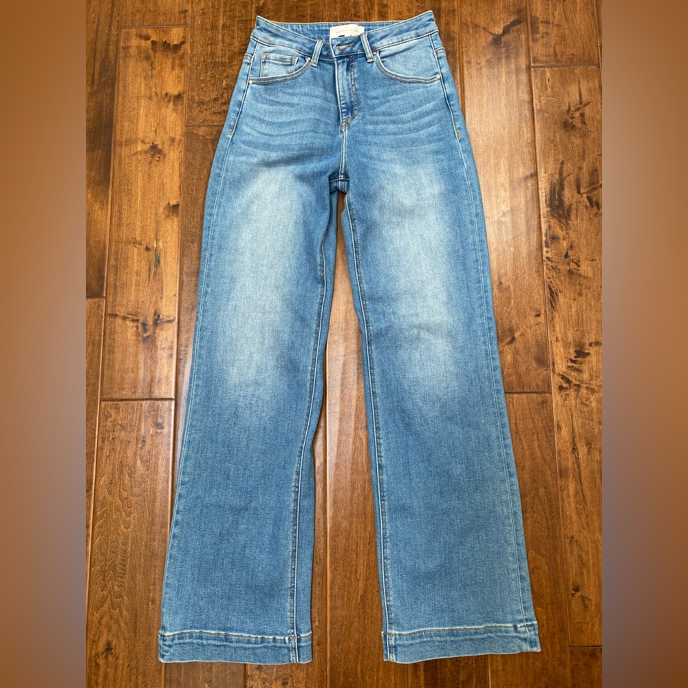 Risen Denim Classic Blue Wide-Leg Women’s Jeans